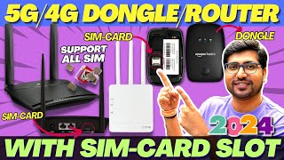 Best 4G/5G Router With Sim Card Slot🔥Best 5G SIM Router 2024🔥Best 5G Dongle For All Sim In India