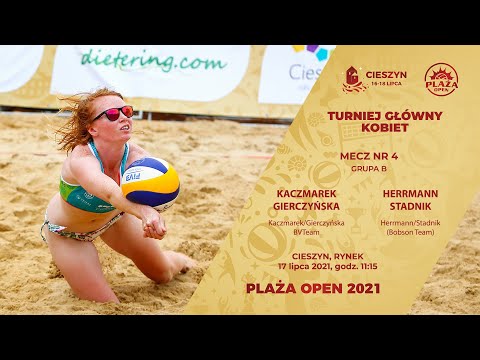 Plaża Open 2021 Cieszyn - Kaczmarek/Gierczyńska - Herrmann/Stadnik (Grupa B)