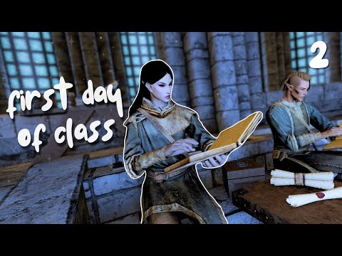 My First Real Lesson in Magic | Skyrim College RP Series | Ep 2
