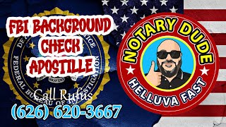 HOW LONG DOES IT TAKE TO GET A FBI BACKGROUND CHECK APOSTILLE?😎 (How Quick?✈️)