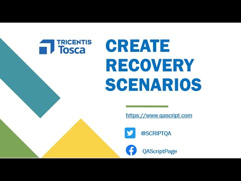 Tosca Tutorial | Lesson 49 - Create Recovery Scenarios | Handle Unexpected Errors | Recovery Engine