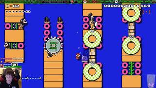 Super Mario Maker - The hardest water level I've ever beaten