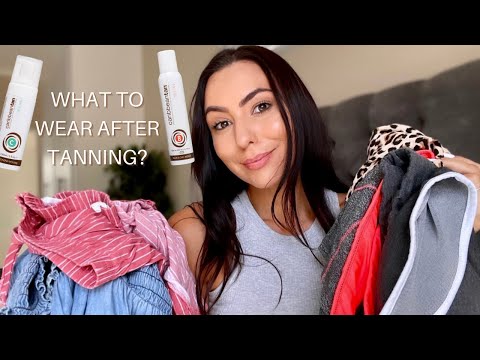 YouTube video about: What to wear to bed after a spray tan?