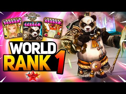 WORLD RANK #1 with 2400+ Points. PinkRoid in Summoners War