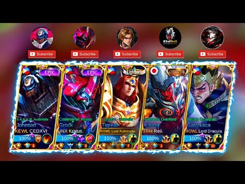 5 SUPREME TANK YOUTUBERS IN ONE TEAM! l MLBB