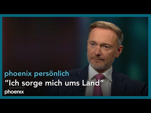 phoenix persönlich:  Bundesfinanzminister Christian Lindner zu Gast bei Anke Plättner