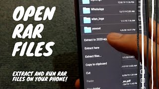 How To Open RAR File In Android - RAR File Extractor For Android (WinRAR  for Android)
