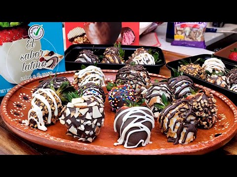 🔴Como Hacer Fresas Cubiertas De Chocolate🍓 TIP 💡Para Derretir El Chocolate y NO Se Haga Duro!