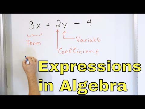 Identify Terms, Coefficients & Variables in Algebraic Expressions & Equations - [6-5-13]