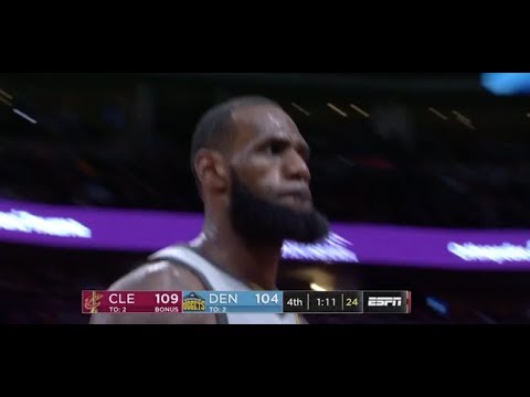 LeBron James Takes Over in Final Two Minutes of Cavaliers Win over Nuggets