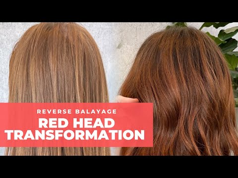 RED HOT HAIR-COLOR TRANSFORMATION!! Reverse balayage on a natural red head!