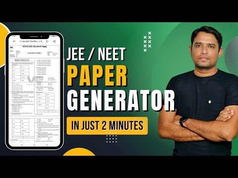 Vedclass: Exam Paper Generator