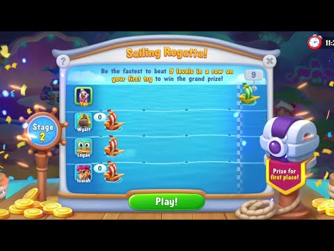 @Fishdom Win Strikes Super Hard Level 10703 - 10711. Sailing Regatta Event Level 2 Finished.