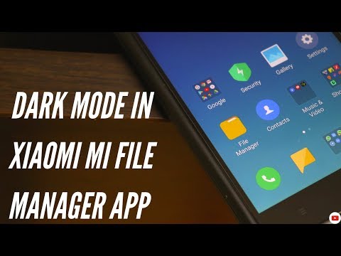 Dark Mode in Xiaomi Mi File Manager App