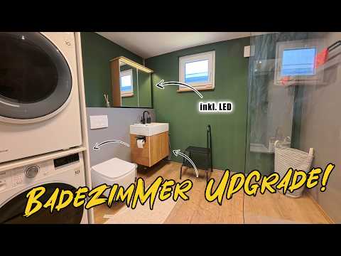 Badmöbel selber bauen 🔨 | Spiegelschrank mit LED, Waschmaschinen-Schrank & Spülenunterschrank DIY