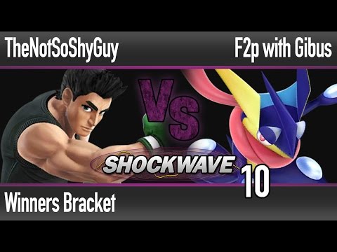 Shockwave 10 Smash Wii U - TNSSG (Little Mac) vs F2p with Gibus (Greninja) - Winners Bracket