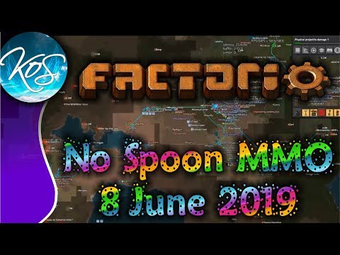 Factorio MMO for No Spoon Achievement! Livestreamed on Twitch 2019-06-08