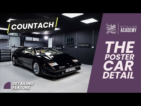 Lamborghini Countach gets a huge detailing treatment at the Academy.