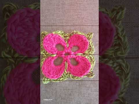 Day 292 of 365 Days of Granny Squares-Lily Pond  #crochet #grannysquares   #365dayscrochet