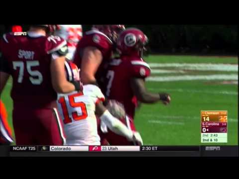 2015 USC vs Clemson - Shon Carson 25 Yd Run