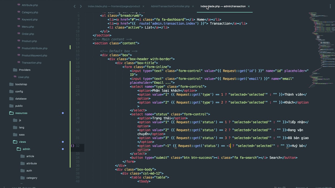 [Seri] - Website đồng hồ - Lọc đơn hang - admin