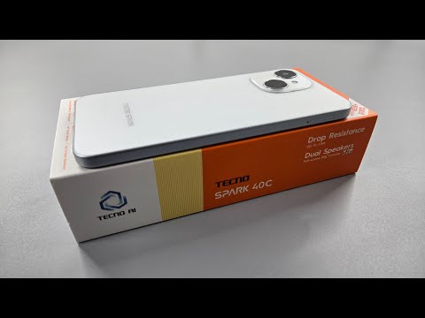 Tecno SPARK 40C Unboxing & Camera Test | Veil White Colour | Retail Unit 