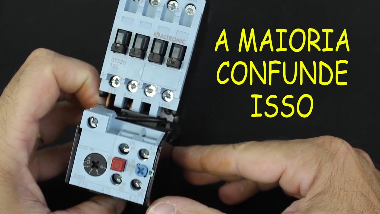 Muitos confundem ISSO NO RELÉ TÉRMICO
