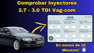 Comprobar Inyectores 2.7 - 3.0 TDI Vag-com Válido para Audi A4, A6, A8, Q5, Q7 Volkswagen Touareg