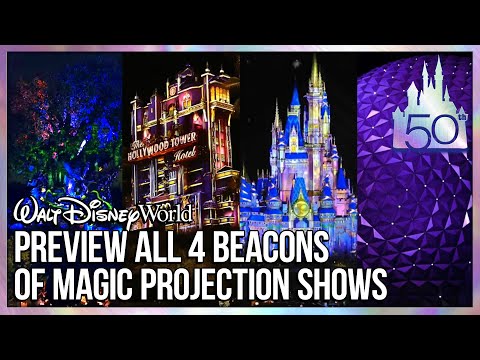 Beacons of Magic Previews with Narrations for Walt Disney World 50th Anniversary