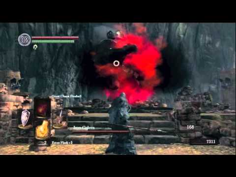 Dark Souls  Iron Golem of Sen's Fortress Boss Guide Walkthrough