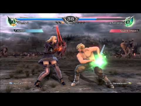 Alpha Patroklos vs Pyrrha Omega (HolyCarp) [Soul Calibur V Player Match]