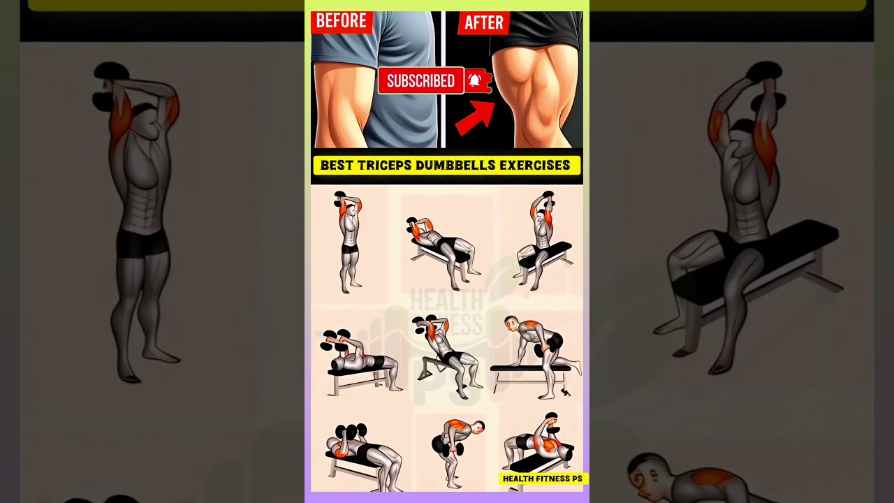 ‎9 Best Tricep Exercises By Equipment | Effective Triceps Workout  💪🏼🔥 #tricepsexercise #triceps