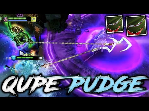 Qupe Best Pudge Miraculous Double Hook Combo - With Amazing Morph Dota 2