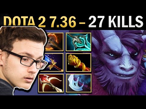 Riki Gameplay Miracle with 27 Kills and Battlefury - Dota 2 7.36