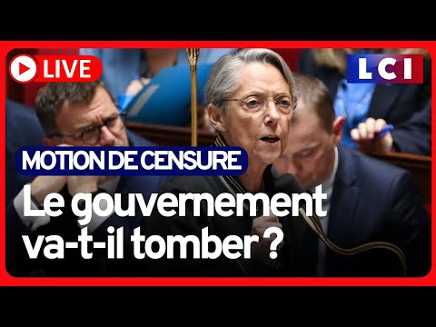 🔴 La motion de censure n'est pas adoptée