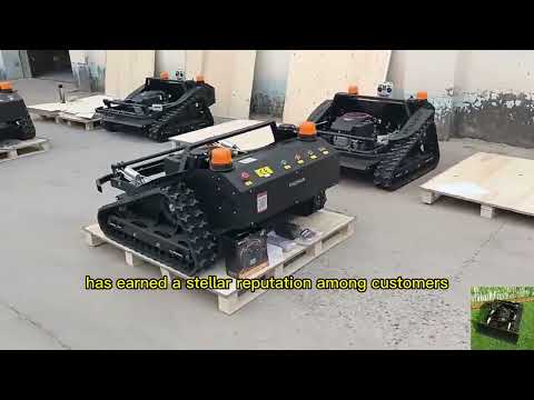 bezprzewodowa sterowana radiowo kosiarka gąsienicowa wyprodukowana przez Vigorun Tech