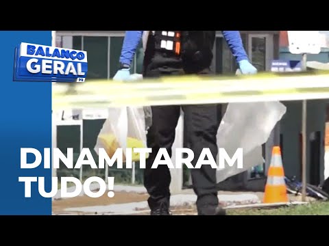 Diamante D'oeste; criminosos usam bombas e armas durante assalto em agência bancária