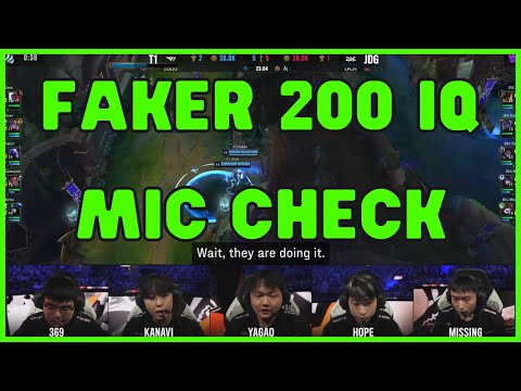 FAKER 200 IQ RYZE ULT AT WORLDS MIC CHECK T1 vs. JDG | WORLDS 22 | SEMIFINALS