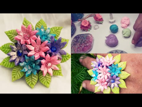 DIY CLAY RING | MAKING CLAY FLOWER RING