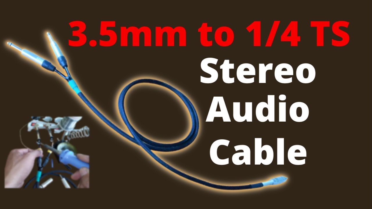 Watch video Soldering 3.5mm stereo to 1/4 inch TS | DIY 3.5mm to 1/4 TS Adapter Now Soldering 3.5mm stereo to 1/4 inch TS | DIY 3.5mm to 1/4 TS Adapter