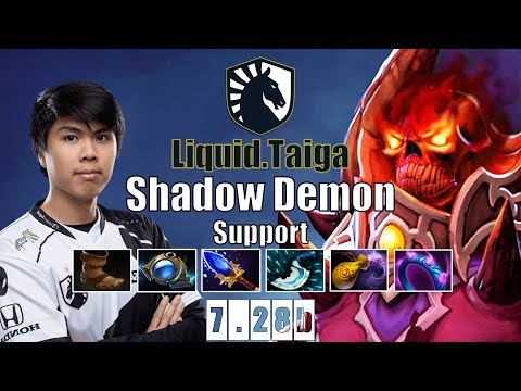 Shadow Demon Support | Liquid.Taiga | MOST ANNOYING SUPPORT IN DOTA 2 | 7.28b Gameplay Highlights