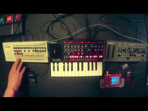 JX-03 SH-01A TR-09 PO-12 - Live Roland Techno Jam - 2019-04-10