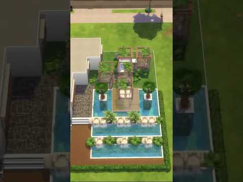 Luxury Modern Pool Idea in the Sims 4 #shorts #simsbuilder #thesims4 #sims4 #sims4build #game #pool