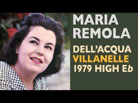 Maria Remola - Dell'Acqua: VILLANELLE, 1979 with High E-flat
