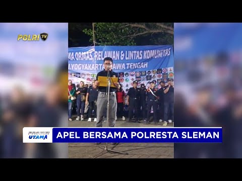 POLRESTA SLEMAN BERSAMA STAK YOGYAKARTA GELAR APEL BERSAMA JAGA KAMTIBMAS