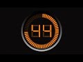Timer Countdown 60 Sec Orange V 134 CLOCK With Sound Effects Beep Ticktack HD