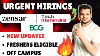 Urgent Direct Test Hiring | BCG , Incedo , Tech Mahindra | Off Campus Drive| 2026, 2025 Batch Hiring