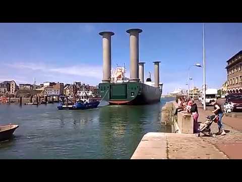 E-Ship 1 Leaving Dieppe