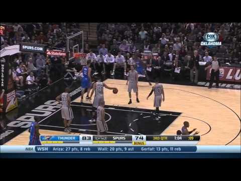 Steven Adams vs San Antonio Spurs 2013.12.21