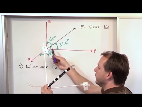 Lesson 16 - Cartesian Vectors In 3D, Part 3 (Engineering Mechanics Statics)